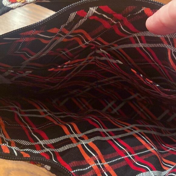 Vera Bradley bag like new black, red cream tan colors - Picture 11 of 12